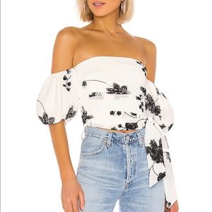 House of Harlow x Revolve Leya Embroidered Top
